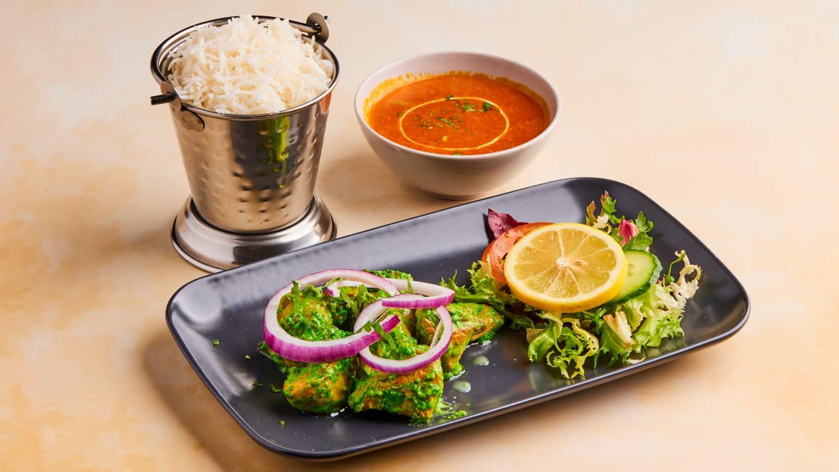 45. Haryali lahsun Or Dhaniya murgh tikka