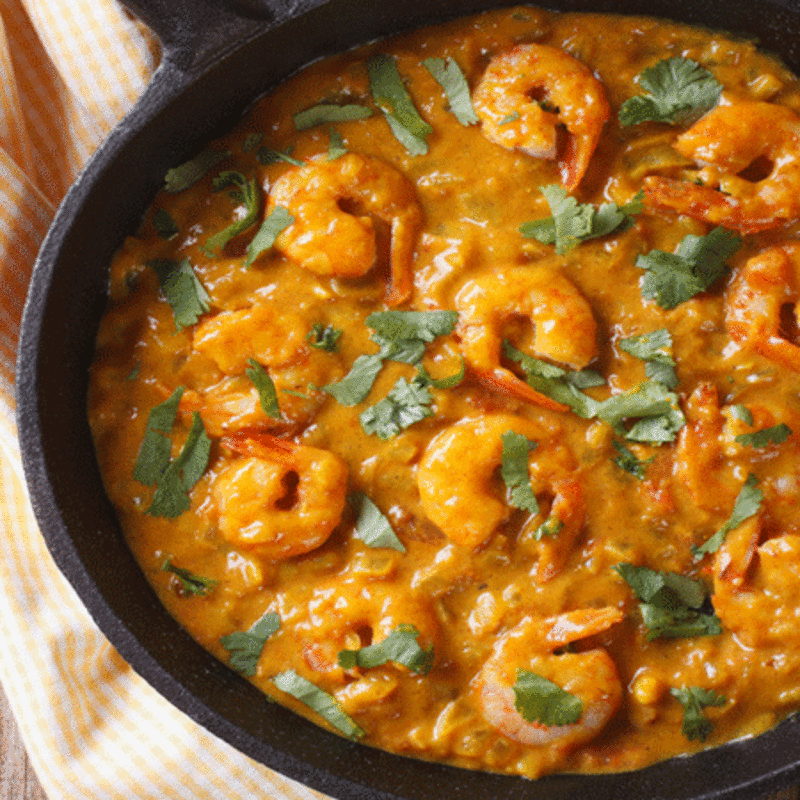 82. Punjabi lahsuni jingha curry